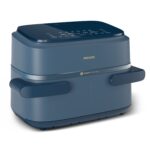 FRIGGITRICE AD ARIA MULTICOOKER 7,1 LITRI DUAL BASKET CON DIVISORIO BLU