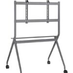 STAFFA  PAVIMENTO PER TV FINO A 86 NPF10298 LOAD 120KG CON RUOTE