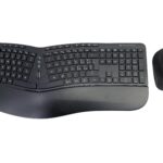 TASTIERA+MOUSE WIRELESS ERGONOMIC 1600 DPI 125 TASTI
