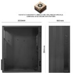 CASE MINI-TOWER NO PSU OPALZ100 OUT 2USB2 0,6MM LIEVE AMMACATURA LATERA