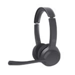 CUFFIA C/MICROFONO BLUETOOTH 5.3 BK CANC.RUMORE + DISATTIVAZIONE AUDIO