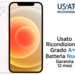 IPHONE 12 256GB RICOND. WHITE GRADO A++ GARANZIA 1Y BATT.NUOVA