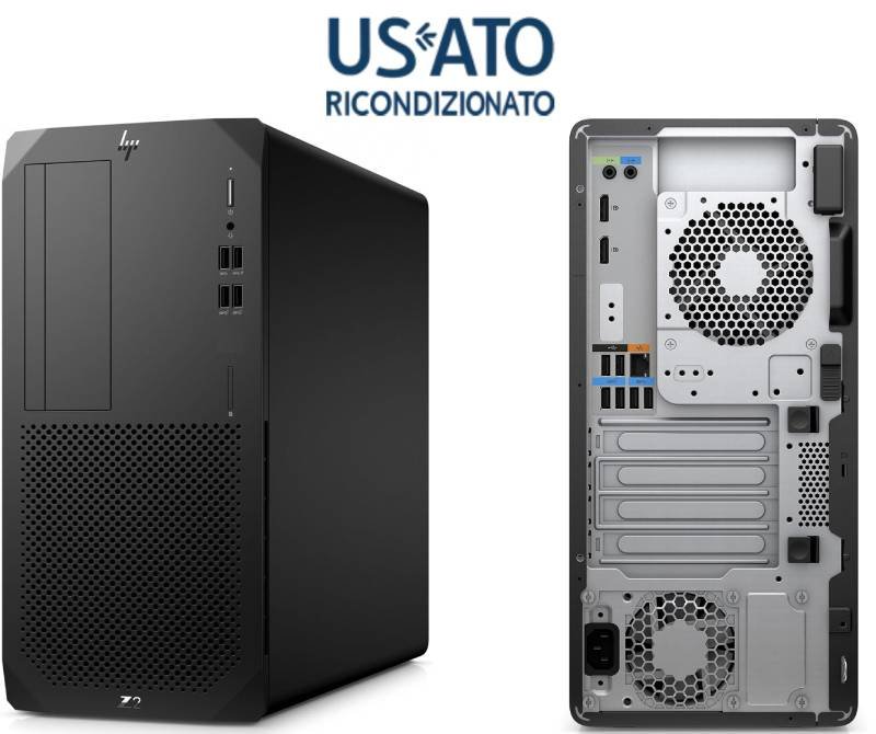 REFHP7044W_1.jpg WKST REF I5 16G 512NVME 8GBVGA W11P I5-10500 HP Z2 G5 VEGA56 TOWER - immagine 1