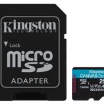 SD MICRO 256GB CL10 UHS-I CON ADATT 200MB/S LET.160MB/S SCRIT.KINGSTON