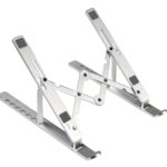 SUPPORTO NOTEBOOK 17 ALLUMINIO PIEGHEVOLE REGOLABILE 7 LIVELLI