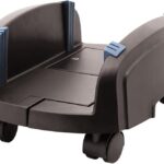 PORTA PC CARRELLINO TECHMADE REGOLA BILE NERO CON ROTELLE + FERMO