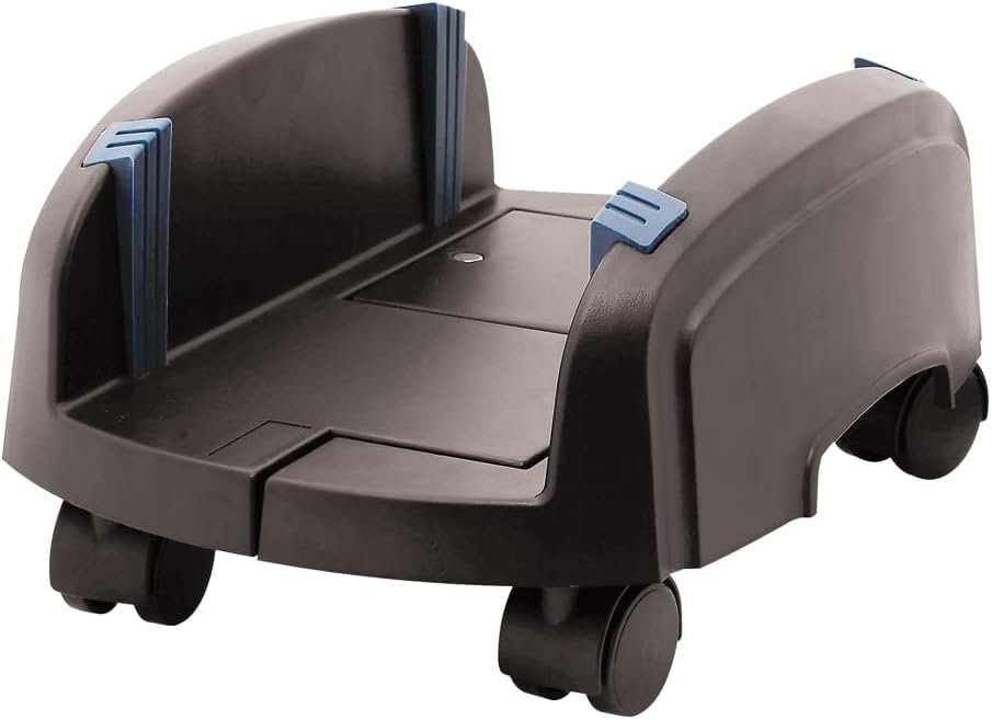 TM-CS05_1.jpg PORTA PC CARRELLINO TECHMADE REGOLA BILE NERO CON ROTELLE + FERMO - immagine 1