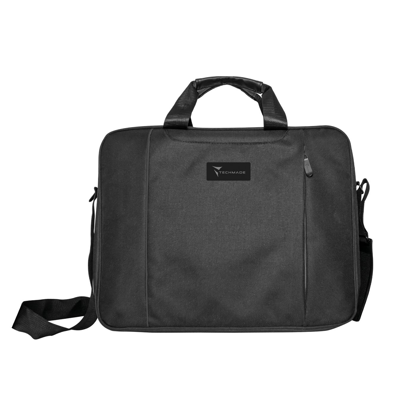 TM-PCBAG-FBK_1.jpg BORSA NB 15.6 NERO CON DETTAGLIO N ERO TECHMADE - immagine 1