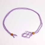 Crystal Gemstone Necklace Cord 45cm/18inch - Purple - immagine 2