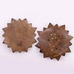 Engraved and Brass Zodiac Sign Incense Burners - Sun - immagine 7