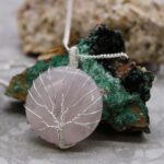 Tree of Life Gemstone Necklace - Rose Quartz - immagine 2