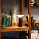 Touch Lamp - Black Mushroom- adjustable - pattern light USB (C) - Rechargable  (2000 Watt) - immagine 3