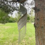 Coconut Leaf Wind Chimes - Whitewash - immagine 5