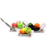 Coconut Leaf Fruit Bowl Set - Whitewash - immagine 2