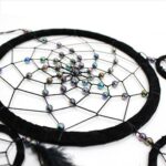 Bali Dreamcatcher - Large Round - Black/White/Red