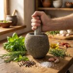 Natural Riverstone Decorative Pestle & Motar -Medium (aprox 12x8cm) - immagine 5