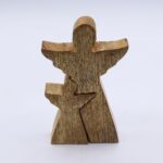 Mango Wood Angel in Angel - White Enamel - immagine 3