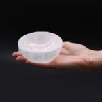 Selenite Round Bowl - 10cm - immagine 3