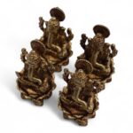 Brass Miniature Gods - Ganesha (52gms)  - 49mm - immagine 5