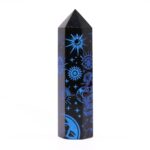 Black Obsidian Points (approx 60-70 gm 9cm) - Mystic Story - Midnight Blue - immagine 3