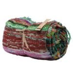 151 x 90cm Luxury Rag Rug - Green - immagine 4