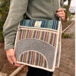 Hemp Laptop Messenger Bag - Curves - immagine 4