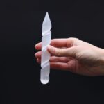 Selenite Spiral Wands - 16 cm (Point One Ends) - immagine 3