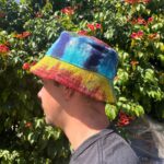 Patched Hemp & Cotton Boho Festival Hat - Tiedye - immagine 2