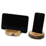 Lrg Gamal Wood Phone Holder - Whitewash - immagine 7