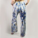 (ML) Nomad Sari On the Med Collection - Lounge Pants - Gold & Blue Greek Motiff - Handpainted - immagine 8