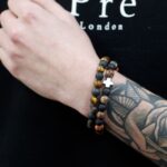 Set of 2 Gemstones Friendship Bracelets - Protection - Dalmation Jasper & Yellow Agate - immagine 5