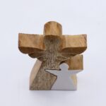 Mango Wood Angel in Angel - White Enamel - immagine 5