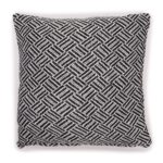 Classic Cushion Cover - Criss-Cross Black - 40x40cm - immagine 2