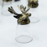 Gift Set of 12 Bottom Up Shot Glasses (25ml) - Forest & Mystical Creatures - Antique Bronze - immagine 4