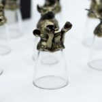 Bottom Up Shot Glasses (25ml) - Forest & Mystical Creatures - Antique Bronze - immagine 5