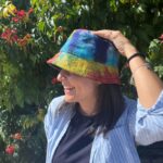 Patched Hemp & Cotton Boho Festival Hat - Tiedye - immagine 3