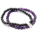 Magnetic Gemstone Bracelet - Amethyst - immagine 2