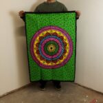 Cotton Wall Art (70x110cm) - Mandala Vibrant - immagine 2
