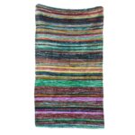 151 x 90cm Luxury Rag Rug - Green - immagine 6
