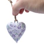 Large Decor Wood Hearts -  Lavender - immagine 5