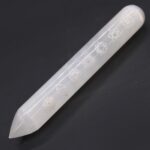 Selenite Wand - (Point one End) 7 Chakra (14-16cm) - immagine 2