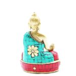Brass Buddha Figure - Hands Down - 11.5 cm - immagine 5