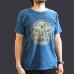 Medium Stone Washed Teashirt - Hamsa - Blue - immagine 6