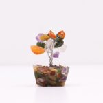 Mini Gemstone Trees on Orgonite Base - Multi Stones (15 stones) - immagine 2