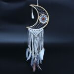 Protection Dream Cather - Macrame Moon Assorted Colours - immagine 2