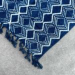 Handmade Indigo Runner - 170x60cm - Heerak Patern - immagine 3