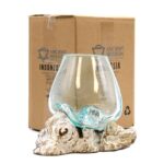 Molten Glass on Whitewash Wood - Large Bowl - immagine 3