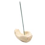 Hand Incense Burner - Lotus (white) - immagine 7