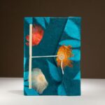 Lokta Bold Floral Notebook – Large (21x15cm) – 45 Leaves – Includes Bookmark – Midnight Blue - immagine 4