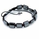 Magnetic Hematite Shamballa Bracelet -  Double Cuboids - immagine 2